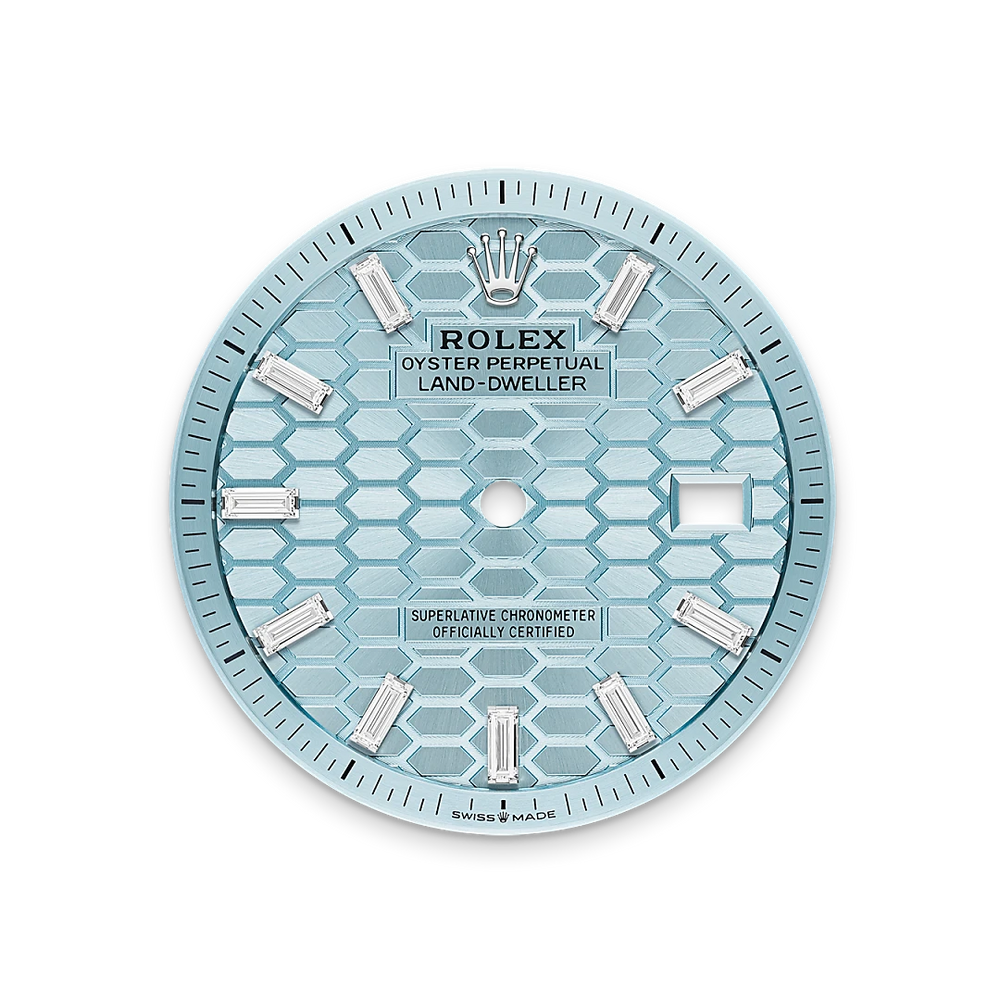 Land-Dweller 40mm Oyster Platinum & Diamonds M127386TBR-0001