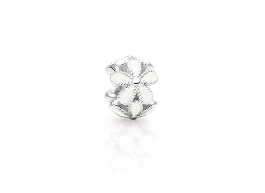 Secret Garden, Sterling Silver and White Enamel Flowers – Children’s Adoré™ Charm