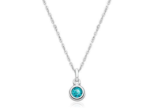 tB® Birthstone, Children’s Personalized Necklace for Girls (All 12 Crystal Birthstones Available) – Sterling Silver