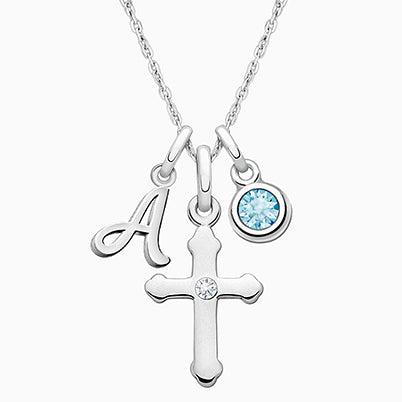 March Birthstone 9mm Huggie Hoops, Swarovski® Crystal Baby/Children’s Earrings – Sterling Silver