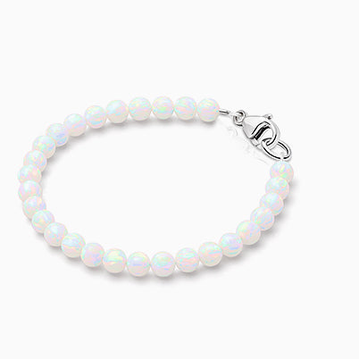 5mm Cultured Pearls, Baby/Children’s Beaded Bracelet for Girls – Sterling Silver