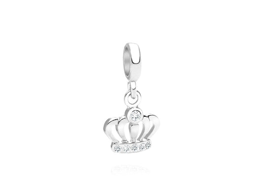 Once Upon a Time…, Sterling Silver and CZ Crown – Children’s Adoré™ Dangle Charm