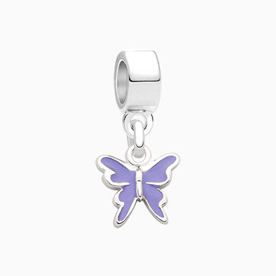 On a Wing and a Whim, Sterling Silver Clear CZ Butterfly – Children’s Adoré™ Dangle Charm