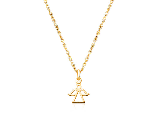 Angel of Heaven, Communion Children’s Necklace for Girls – 14K Gold