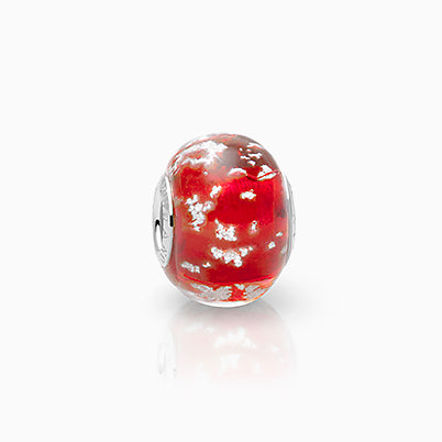 July Birthstone – Ruby, Sterling Silver and Swarovski® Colored Crystal – Children’s Adoré™ Dangle Charm