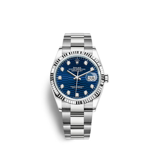 Datejust 36mm, Oystersteel and 18k White Gold, Ref# 126234-0058
