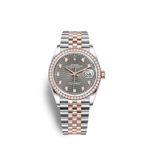 Datejust 36mm, Oystersteel and 18k Everose Gold, Ref# 126281rbr-0029