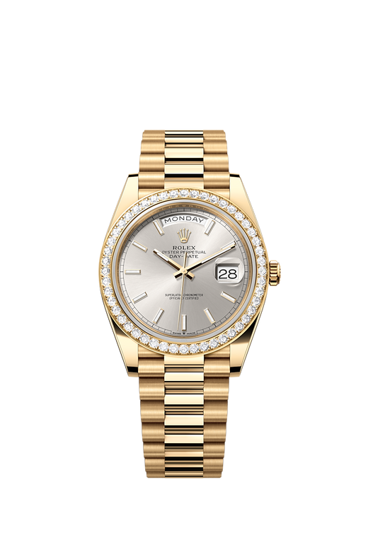 Day-Date 40, 18k Yellow Gold with Diamond-set, 40mm, Ref# 228348rbr-0042