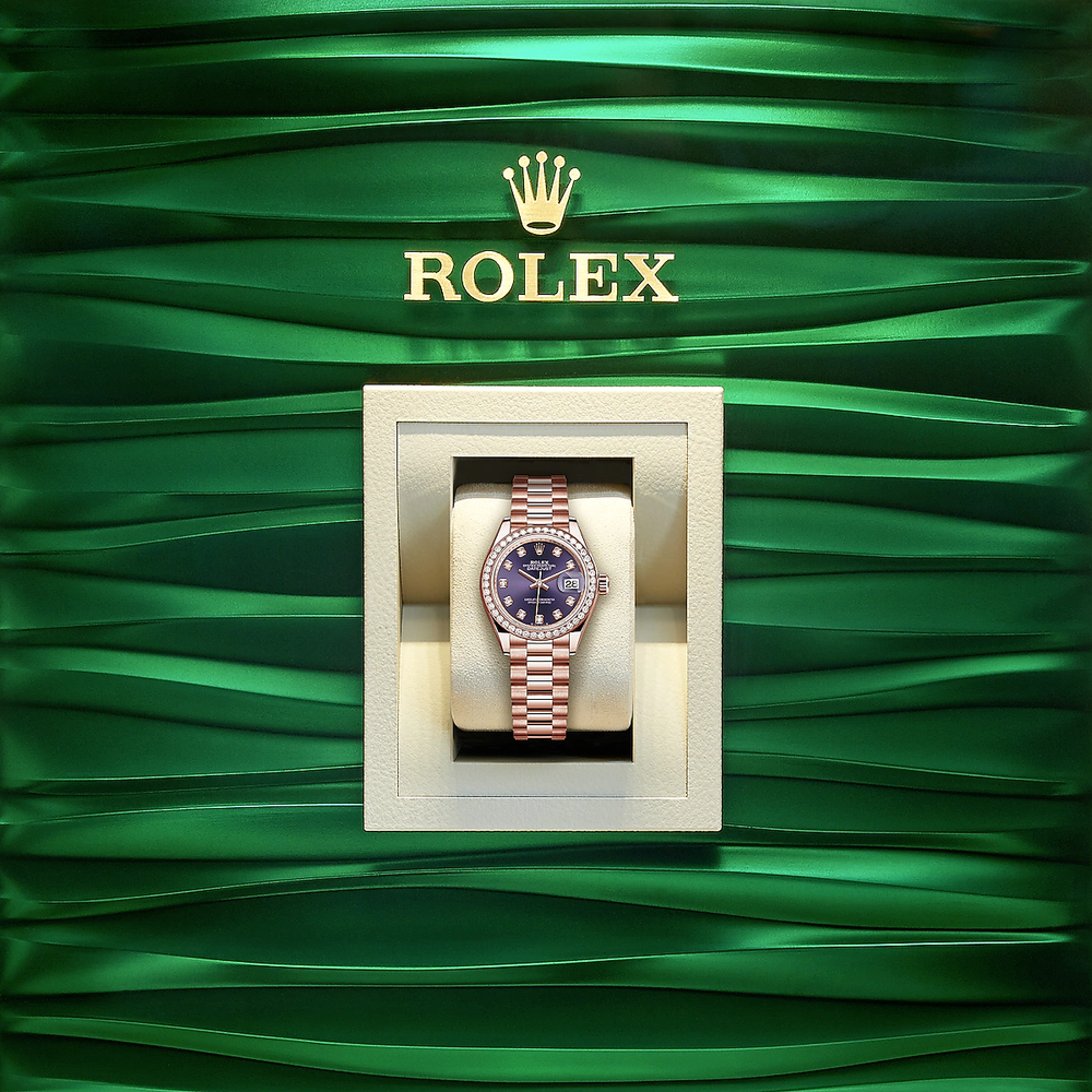 Lady-Datejust 28, 18kt Everose Gold and diamonds, Ref# 279135RBR-0020