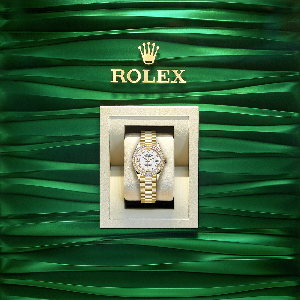 Lady-Datejust 28, 18kt Yellow Gold and diamonds, Ref# 279138RBR-0031