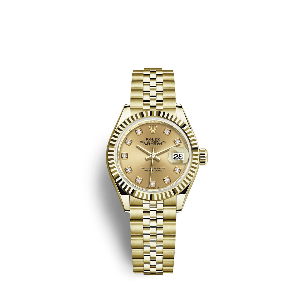 Lady-Datejust 28, 18k Yellow Gold, Ref# 279178-0024