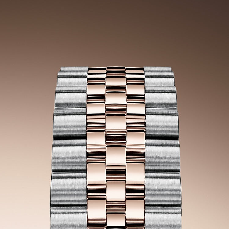 Datejust 31, Oystersteel, 18kt Everose Gold and diamonds, Ref# 278381RBR-0030