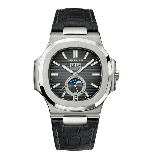 Nautilus Annual Calendar, Moon Phases Watch, Stainless Steel, 40,5 mm, Ref# 5726A-001