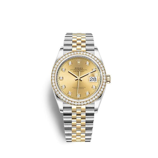 Datejust 36 Oystersteel and yellow gold Ref# 126283RBR-0003