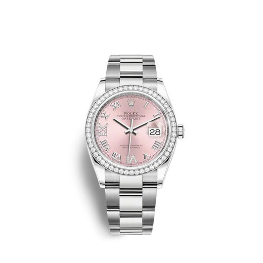 Datejust 36 Oystersteel and white gold Ref# 126284RBR-0024