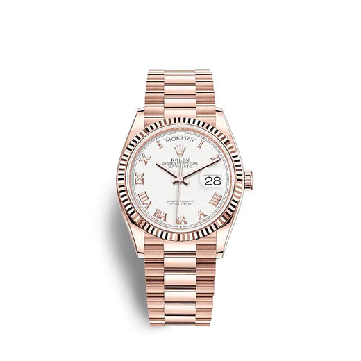 Day-Date 36 Everose gold Ref# 128235-0052